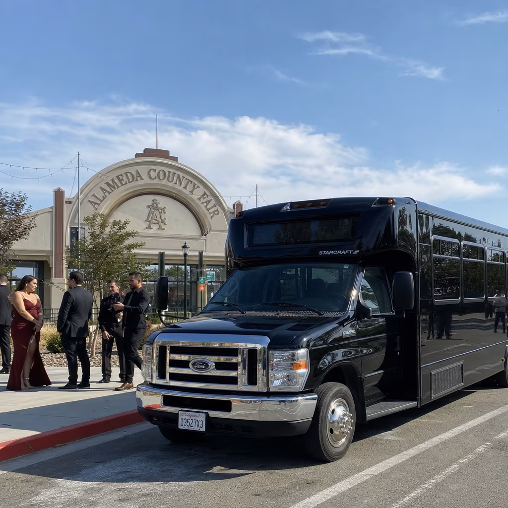Rent a Bus to the Alameda County Fairgrounds (Pleasanton)