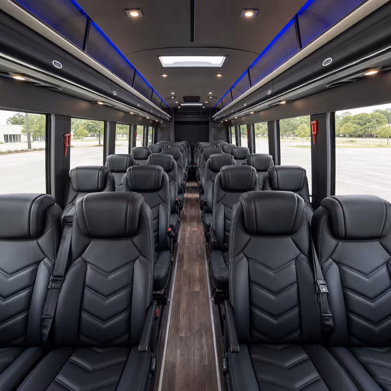 15-35 Passenger Minibus Interior