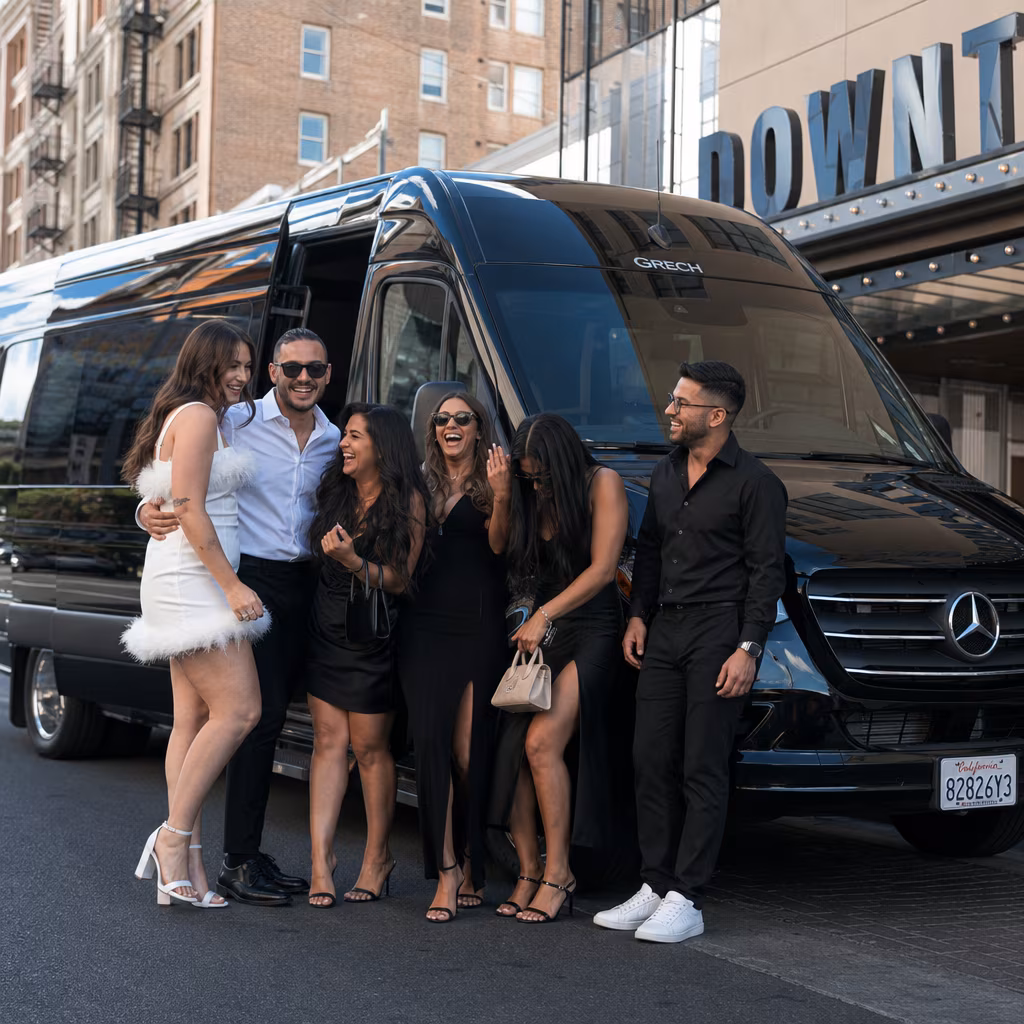 Bachelor and bachelorette party bus