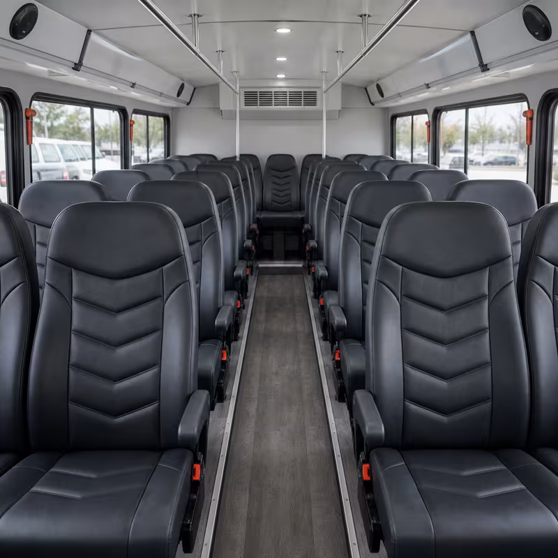 15-35 Passenger Minibus Interior